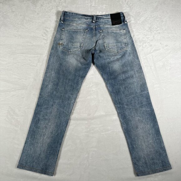 Denham Jeans Men Size W30 L26 Razor Slim Fit Fly Button Cardiani Denim Italy EUC - Picture 11 of 12